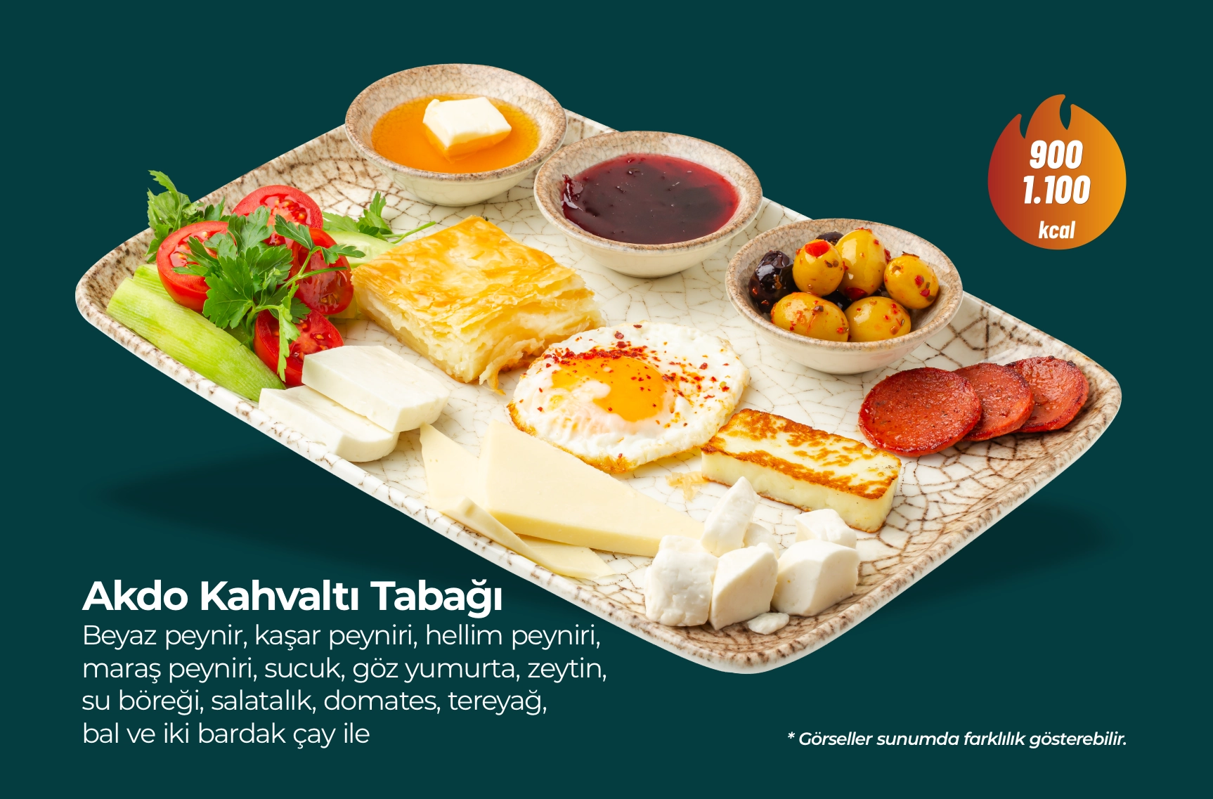 Akdo Kahvaltı Tabağı